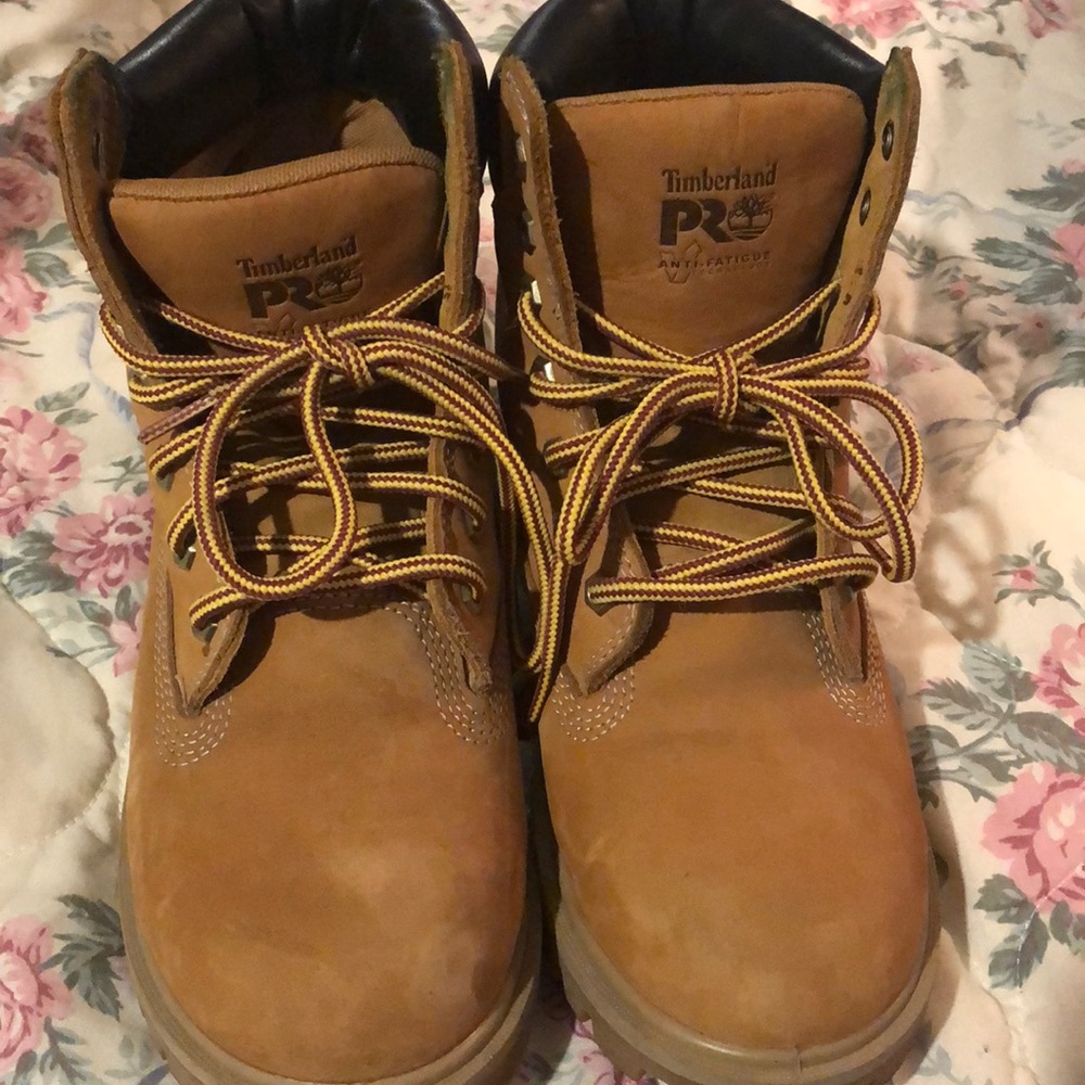 Timberlands steel toes work boots